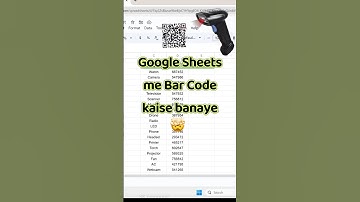 🤯Create Barcode in GoogleSheet #excel #shorts