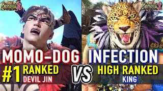T8 🔥 MOMO-DOG (#1 Ranked Devil Jin) vs INFECTION (King) 🔥 Tekken