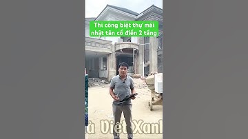 Tiến độ thi công mẫu biệt thự mái Nhật tân cổ điển mặt tiền 12m #biệtthựtâncổđiển #nhadep