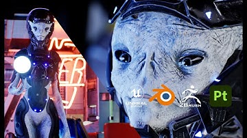 Unreal Engine 5 render Character by Oscar Creativo #3drenders #sketchfab #unrealengine5 #blender