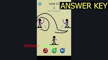 Draw to Save Stickman Puzzle LEVEL 20 - Gameplay Walkthrough Android IOS