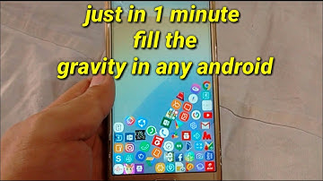 Make your mobile phone icons fall by gravity || latest trick 2018 ||