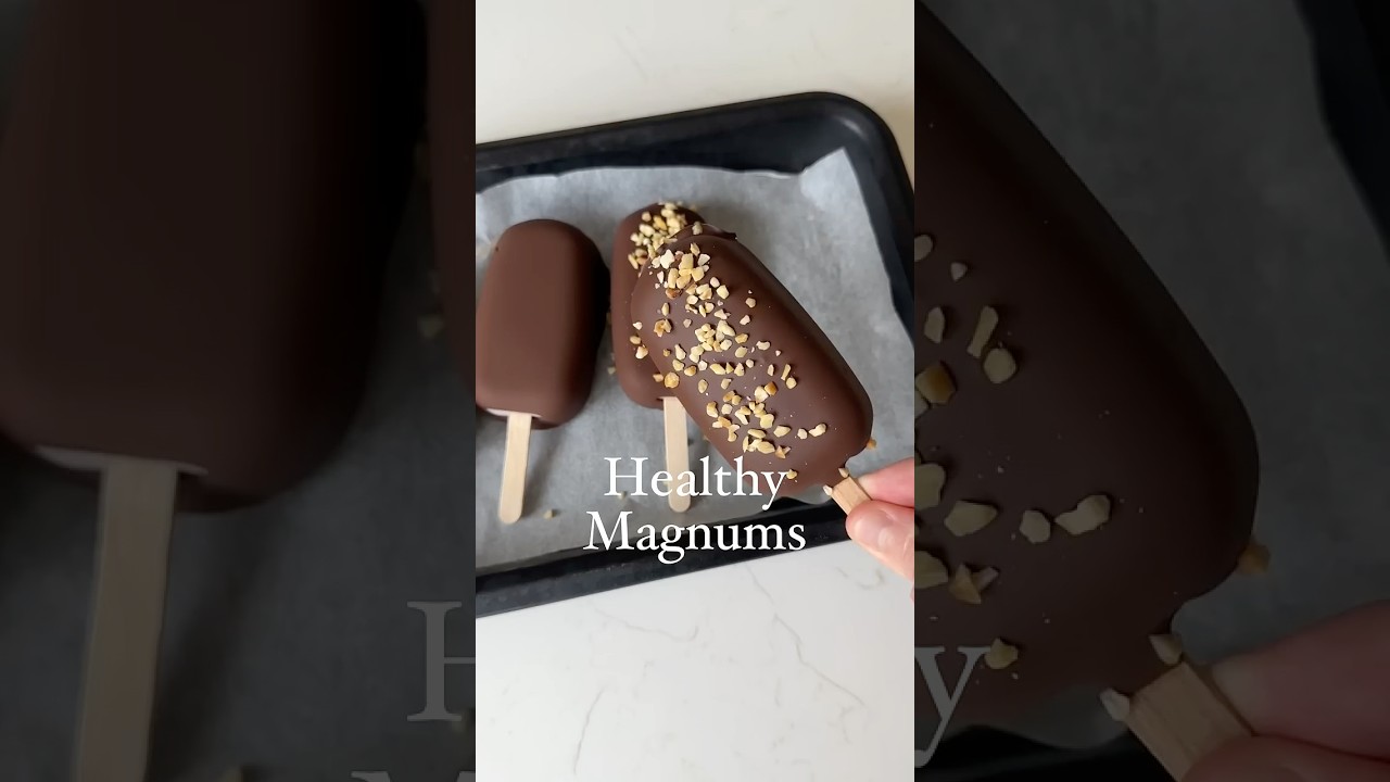 Healthy Peanut Butter & Chocolate Magnums