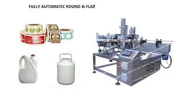Automatic Jar  Sticker Labeling Machine |   Multi-Function Labeling Machine | Flat & Round Bottle