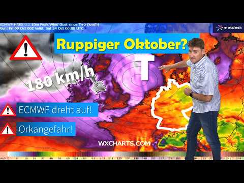 🌪️ A rough October ahead? First golden autumn – then the threat of hurricane-force winds in the s...