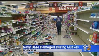 Naval air weapons station china lake's commissary and chapel both
sustained heavy damage from last week's earthquakes. kandiss crone
reports.