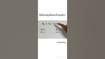 balance h2+o2=h2o l chemistry  l