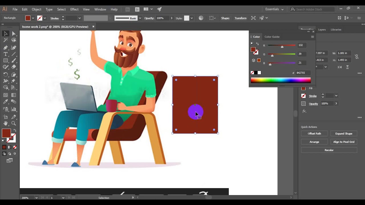 Vector shape for Chair