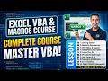 Excel VBA Course Lesson 1 | Excel VBA Course | VBA and Macros | 100% Free Learning | VBA Macros