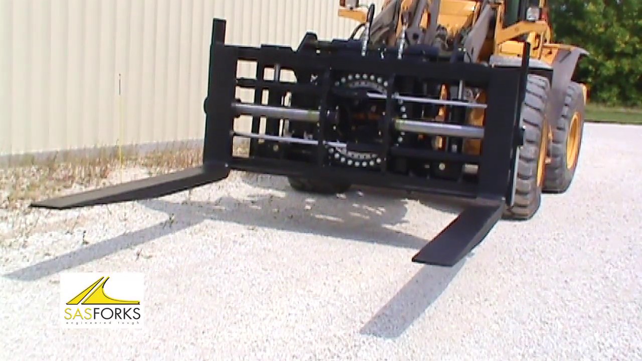 SAS FORKS Ultimate Adjustable Hydraulic Tilt or Rotate Option Pallet