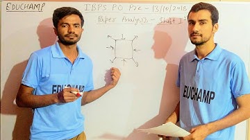 IBPS PO Pre Exam 13th October 2018 Analysis- IBPS PO Asked Questions Solutions