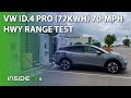 Volkswagen ID.4 Pro RWD Highway 70-MPH Range Test