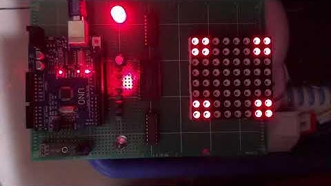 [Arduino-8X8LED04] 8X8雙色LED點矩陣~三色顯示電子骰子 ★成品★