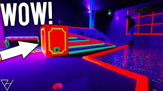 The Best Blacklight Mini Golf Course Ever! - Hole In Ones and Awesome Holes!