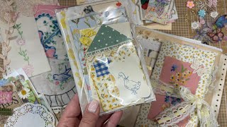 Eclectic Summer Cottage Junk Journal Embellishment Packs TN journal and kit share