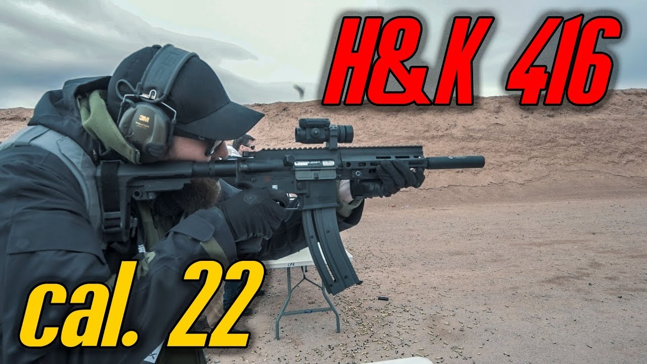 NEUE H&K 416 .22 geschossen - Heckler und Koch Range Day - YouTube