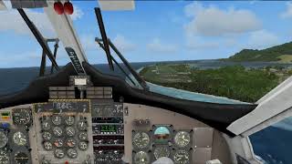 Twin Otter Landing Huahine - Fare Airport Tahiti FSX