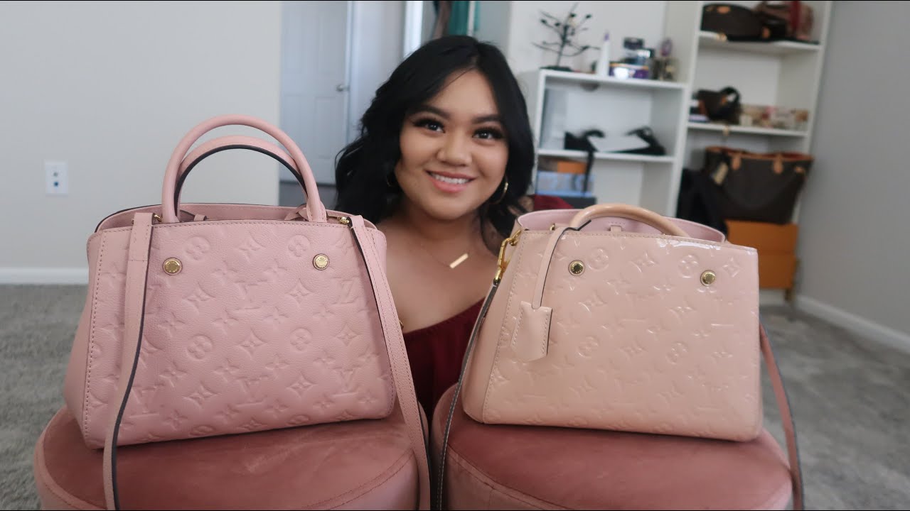 Louis Vuitton Montaigne Vernis VS Empreinte! - YouTube