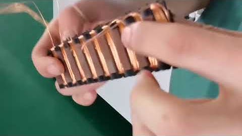 6 Slot Straight Stator Winding Machine Running of Automatic Motor Winder Assembly Line