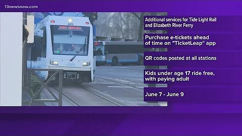 HRT public transit prepares for Harbor Fest in Norfolk
