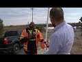 An unforgettable reaction when we surprise this traffic flagger on the job