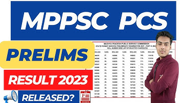 mppsc pre result 2023 | madhya pradesh prelims result 2023 | mppsc pcs result