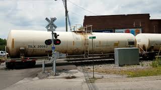Csx q541 mixed freight train 130 cars ft. Motorcycles