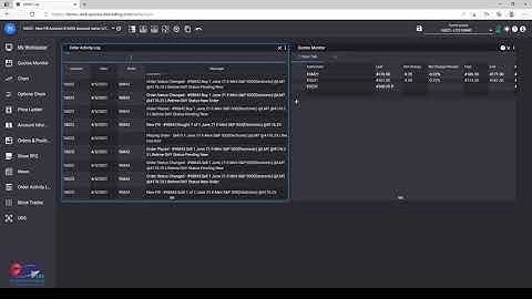 QST Web Tutorial: Order Activity Log