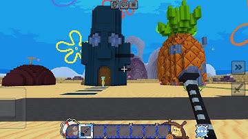 SpongeBob Mod on Minecraft Part 1 #minecraft #spongebob #gaming 