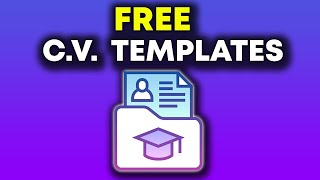 FREE C.V. Templates - Easy To Edit.