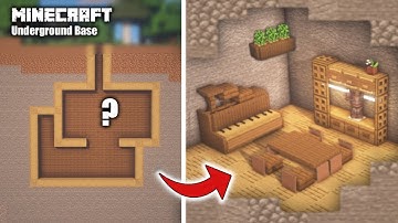 Minecraft: How to Build an Underground Base [Tutorial]  *2021*