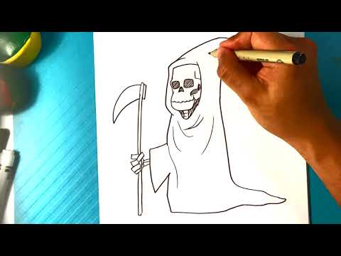 AWESOME How to Draw GRIM REAPER