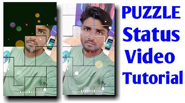 How To Make Puzzle Status Video Editing Tutorial | Puzzle Status Video Kaise Banaye