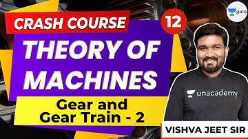 Gear and Gear Train-2 | Theory of Machine | Lec 12 | Free GATE 2021 ME Crash Course | Vishvajeet Sir