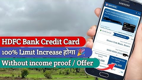 HDFC Credit Card Limit increase करने के 2 Process Without income / Offer 🎉 | HDFC Bank (VD262)