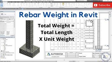 How to calculate Rebar weight in Revit? | Revit Rebar Schedule & Quantities