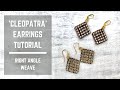Cleopatra earrings tutorial | Right Angle Weave | Beaded Earrings