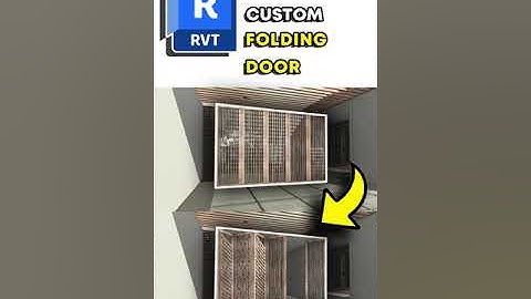 FOLDING DOOR IN REVIT #shorts