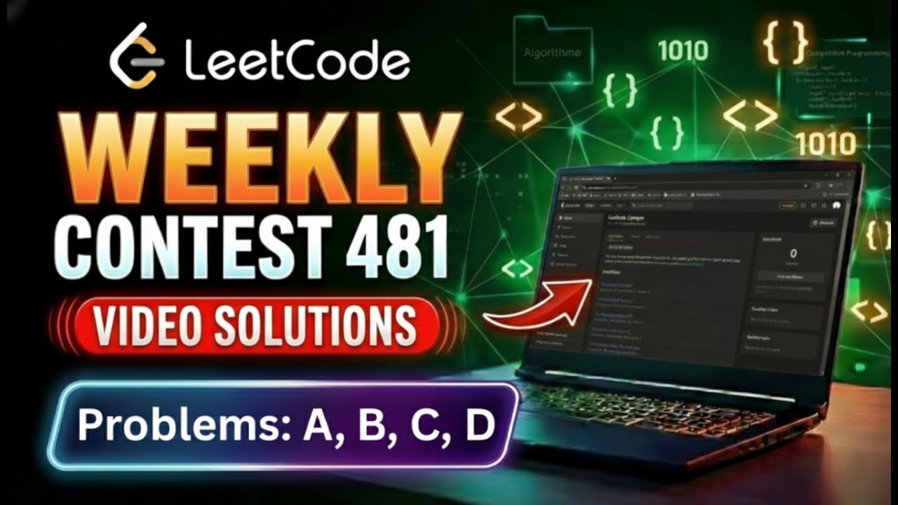 Leetcode Weekly Contest 481 | Video Solutions - A to D | Codehurdle ...