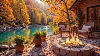 Cozy Autumn Porch Ambience & Soft Piano Instrumental Music 🍁 Warm Music for Work, Study screenshot 4