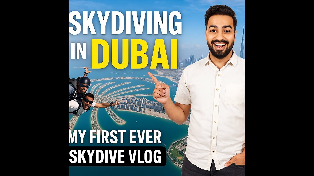 “Skydiving Dubai POV 🪂 | My First Ever Skydive Experience | Palm Jumeirah Freefall”