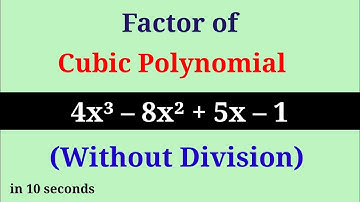 Factors of cubic polynomial by short trick | Trighat bahupad ke gunankhand kaise kare