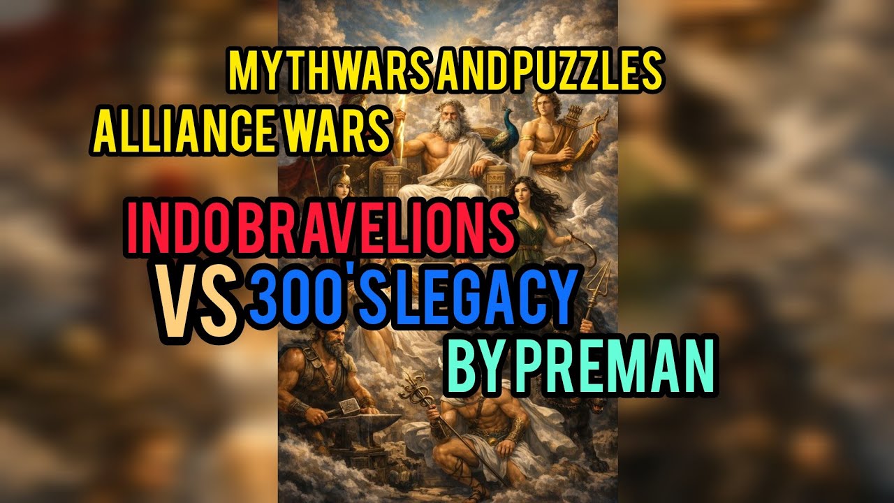 Alliance Wars 2: 300's Legacy VS Indo Bravelions by Preman. Mythwars and Puzzles. #gaming #mythwars 