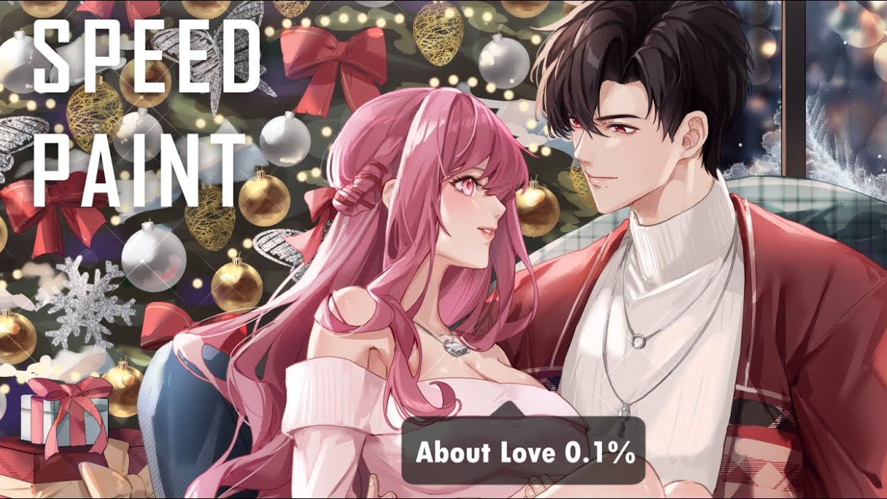 【SPEED PAINT】Christmas Day.【 關於愛的0.1%】（OC） （繪圖過程）