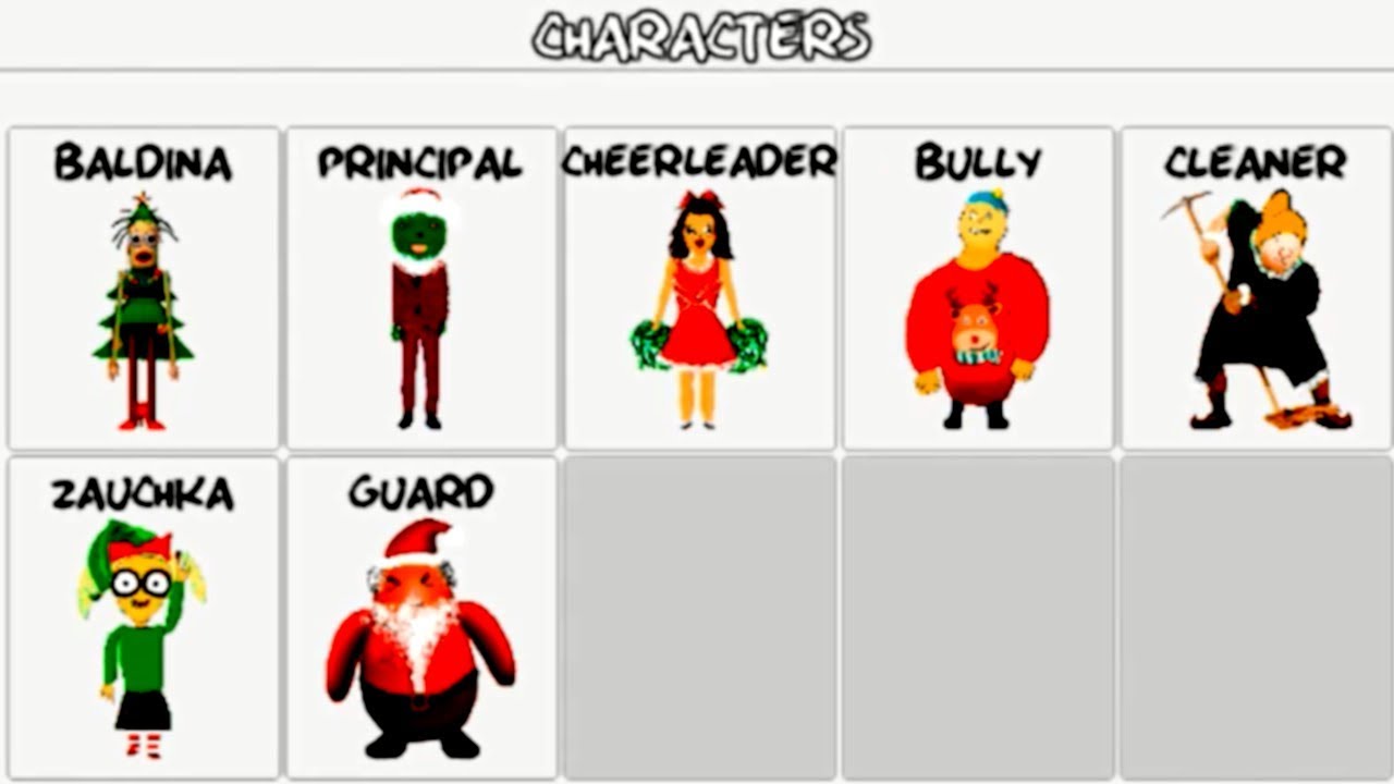New Christmas Edition Characters In Baldina S Basics Youtube - roblox baldina