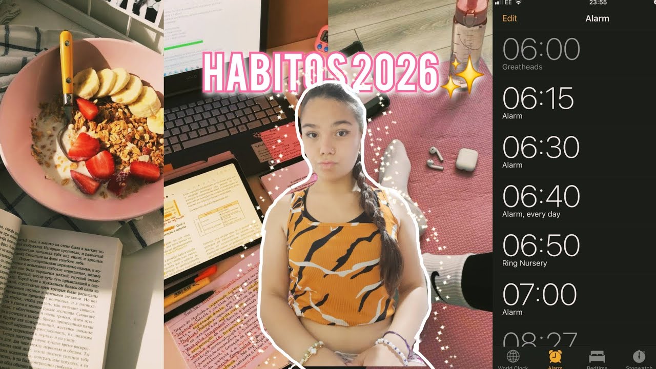 10 habitos para el 2026✨️ *para ser tu mejor versión* 