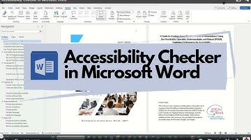 Accessibility Checker in Microsoft Word