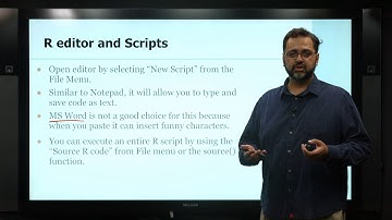 Prof Katari Intro To R video 2 - Editors to use