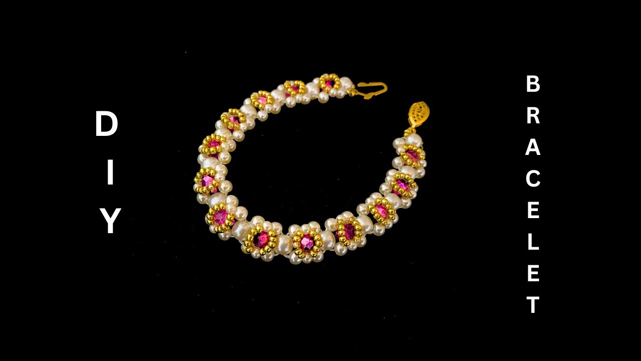 DIY beaded bracelet. Step by step beaded bracelet tutorial # ...