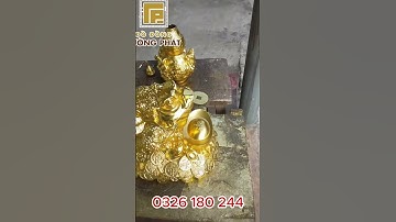 Cóc thiềm thừ dát vàng 24k